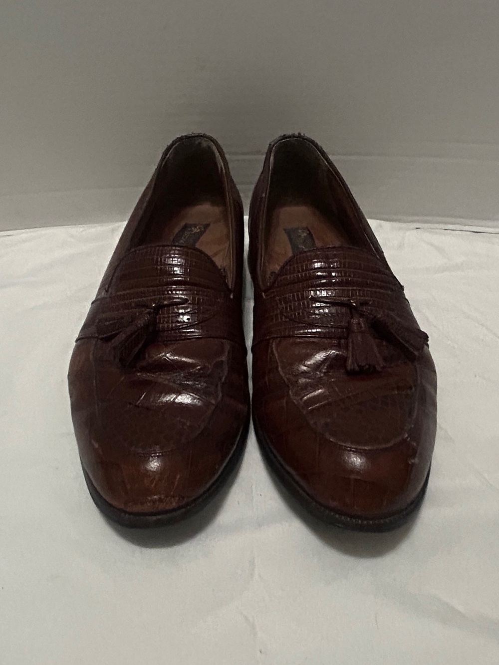 Stacy Adams Dark Brown Tassel Leather Loafers